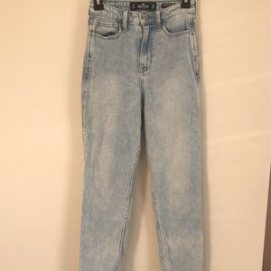 hollister size 1 mom jeans